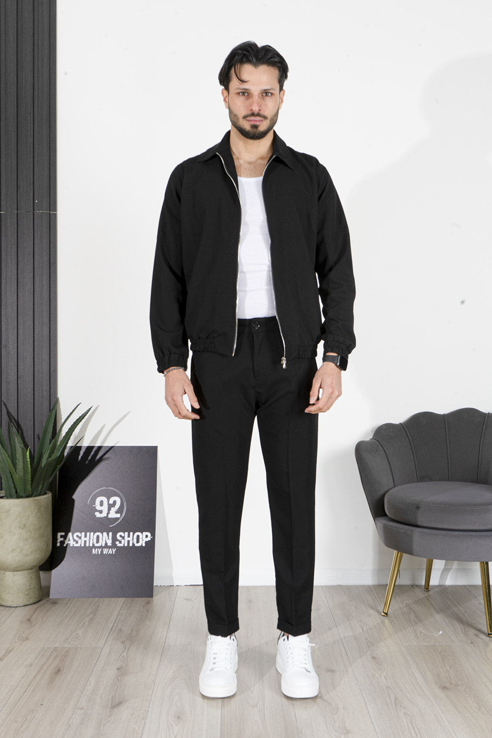 Coordinato Con Giacca Zip Art. Cd91