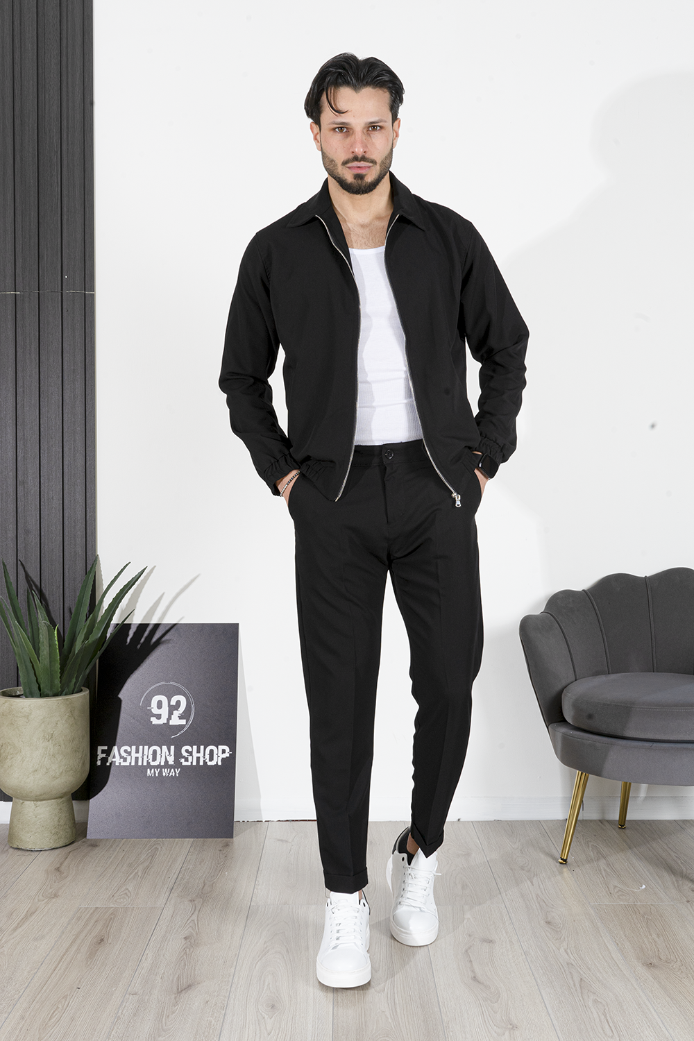 Coordinato Con Giacca Zip Art. Cd91