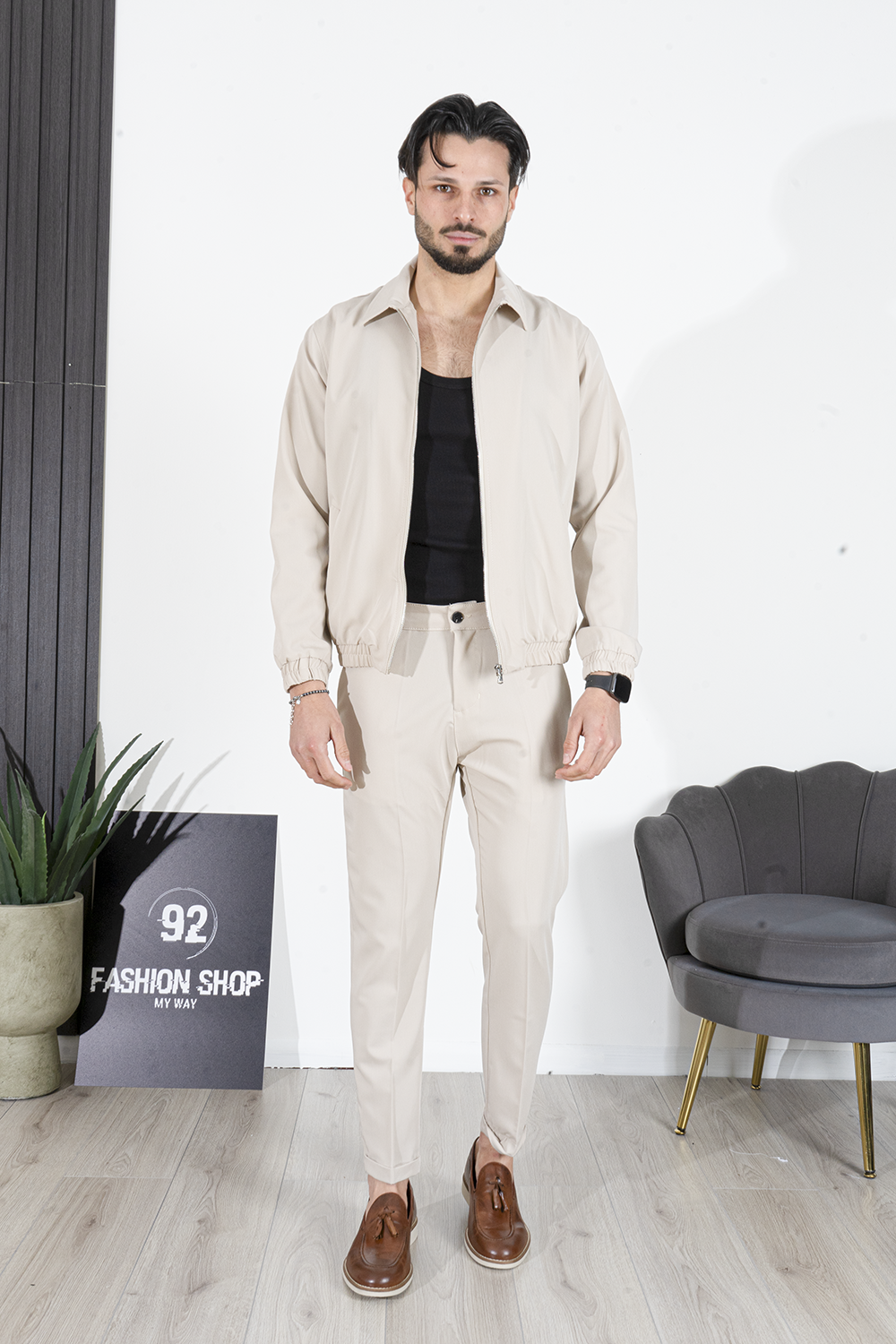 Coordinato Con Giacca Zip Art. Cd91