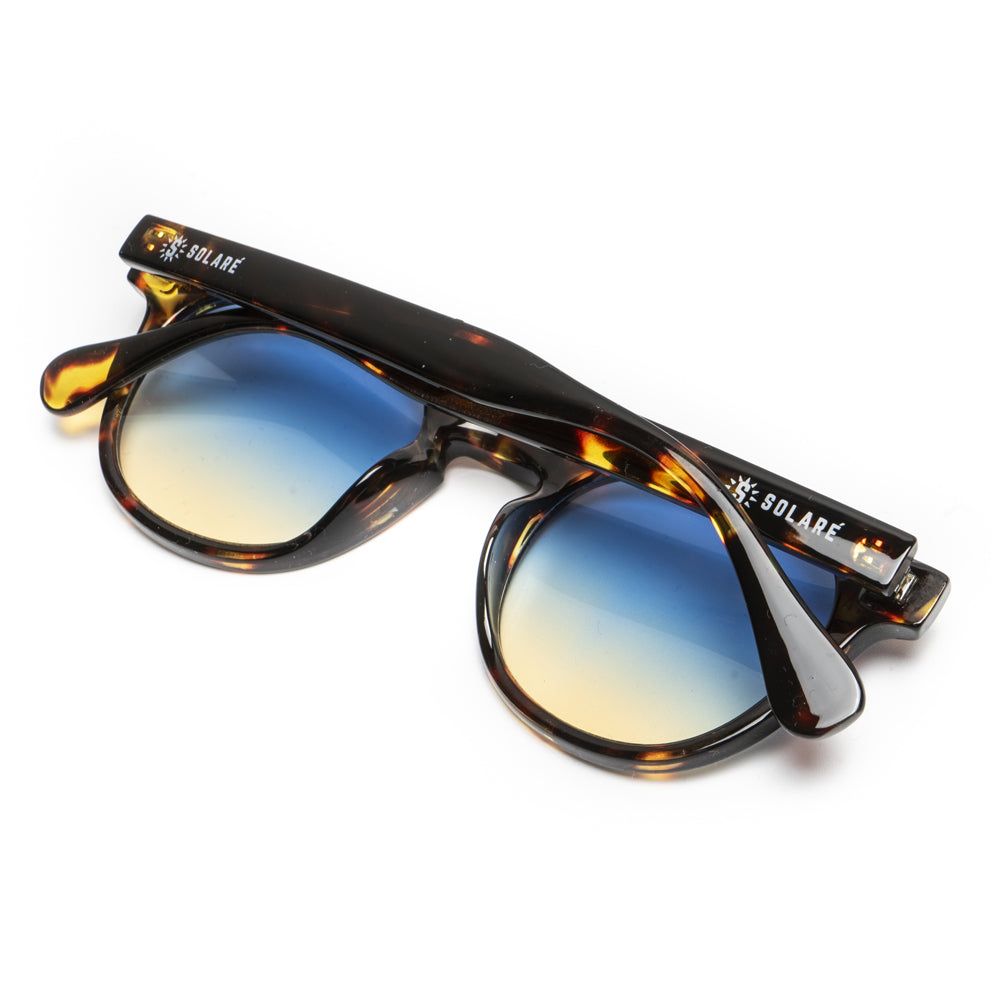 Capri / Tortoise Blue Yellow Fumè