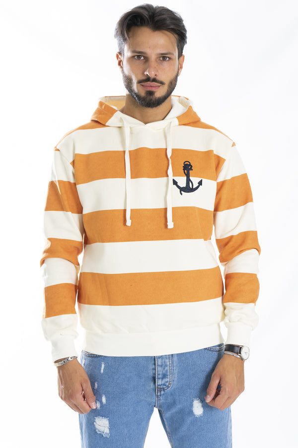 Felpa Uomo fasce Con cappuccio e tasche laterali Art. Fe160