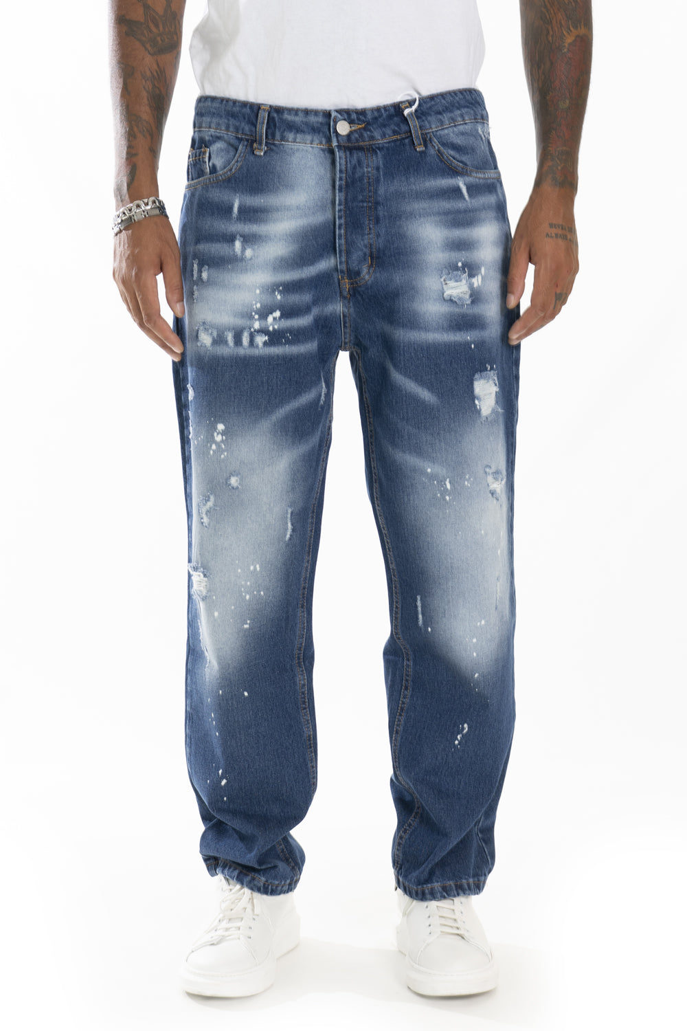 Jeans Uomo Con Sfumature e Punti Luce Art. JS380