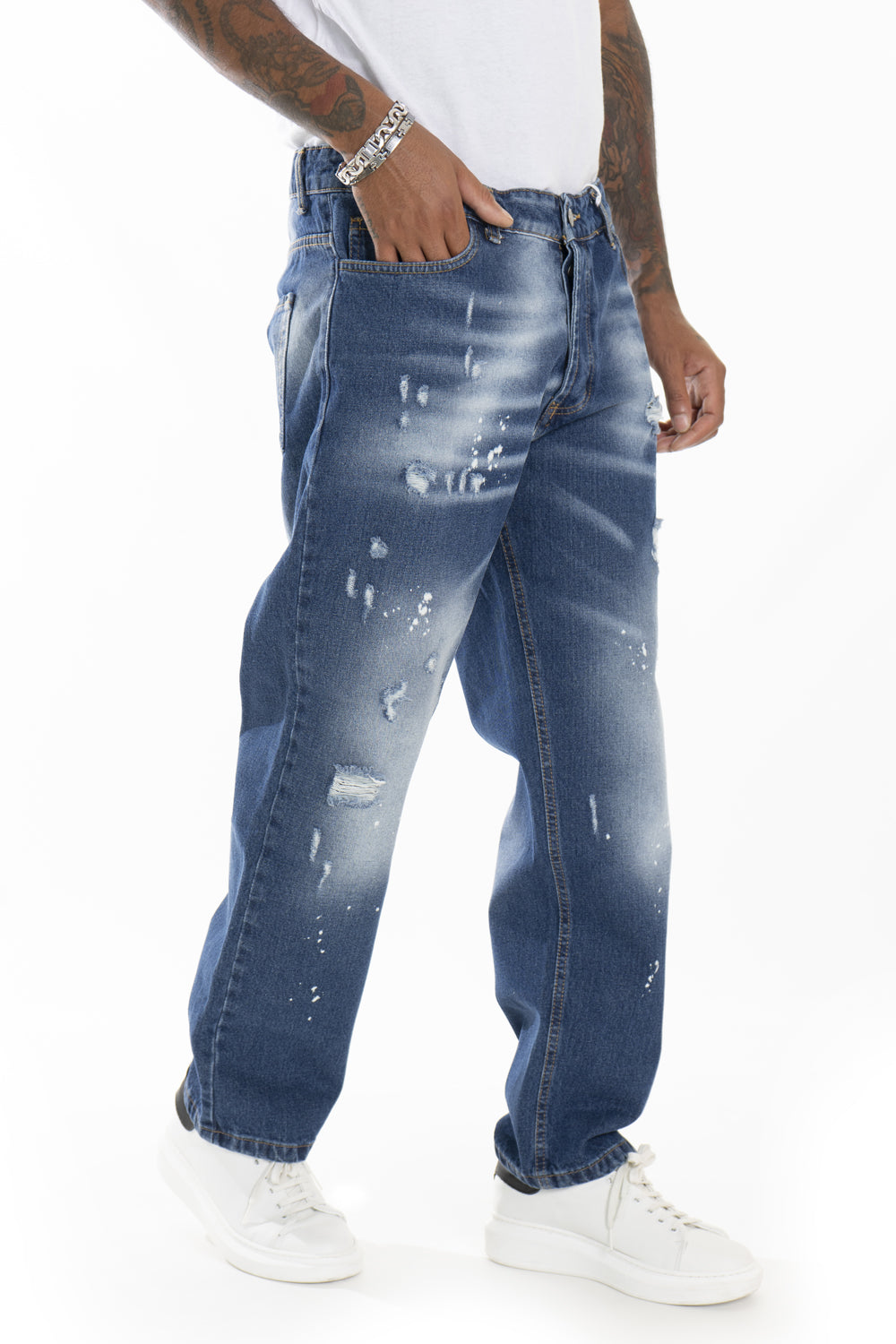 Jeans Uomo Con Sfumature e Punti Luce Art. JS380