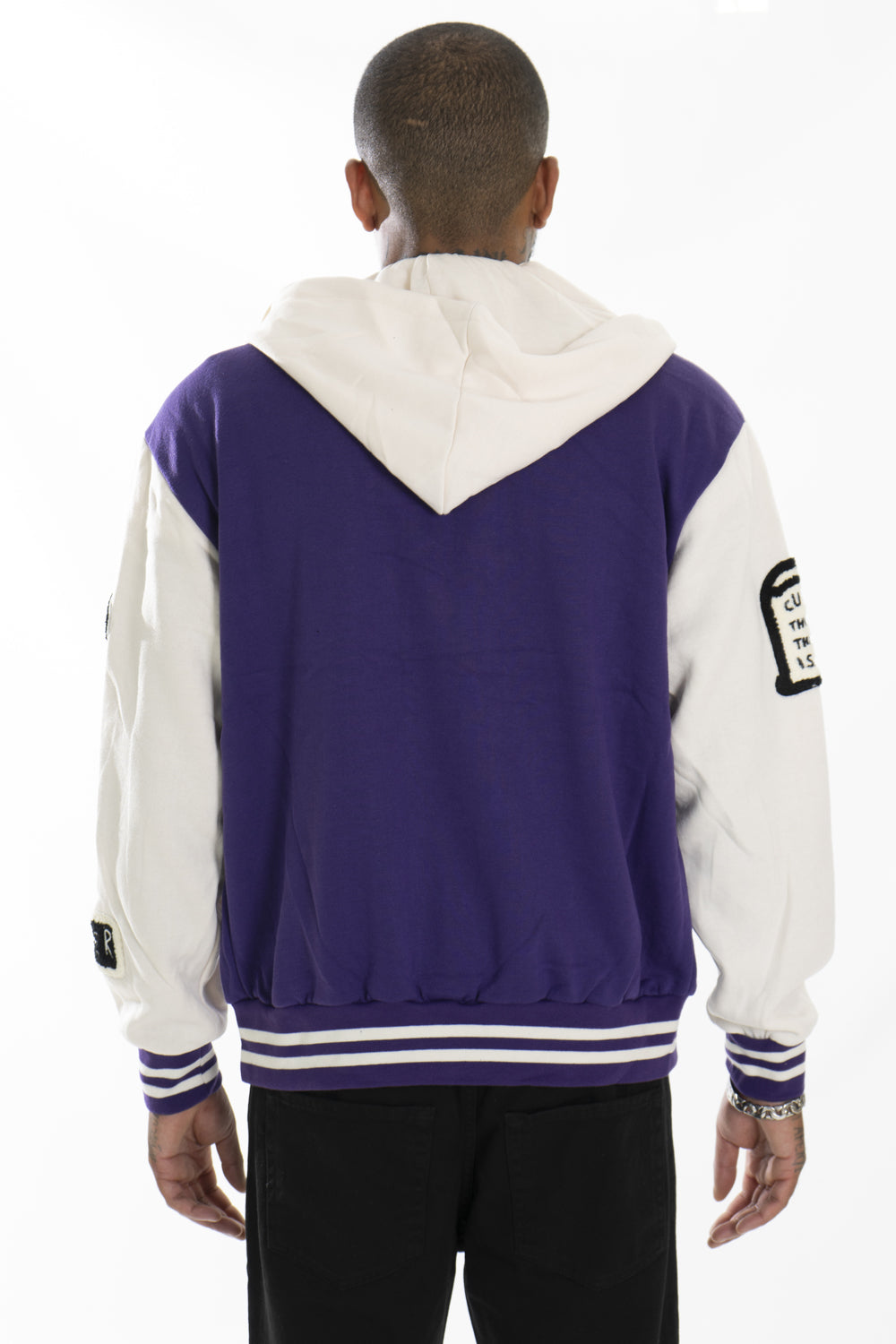 Felpa Uomo College Varsity con Cappuccio ''P'' Art.Fe164