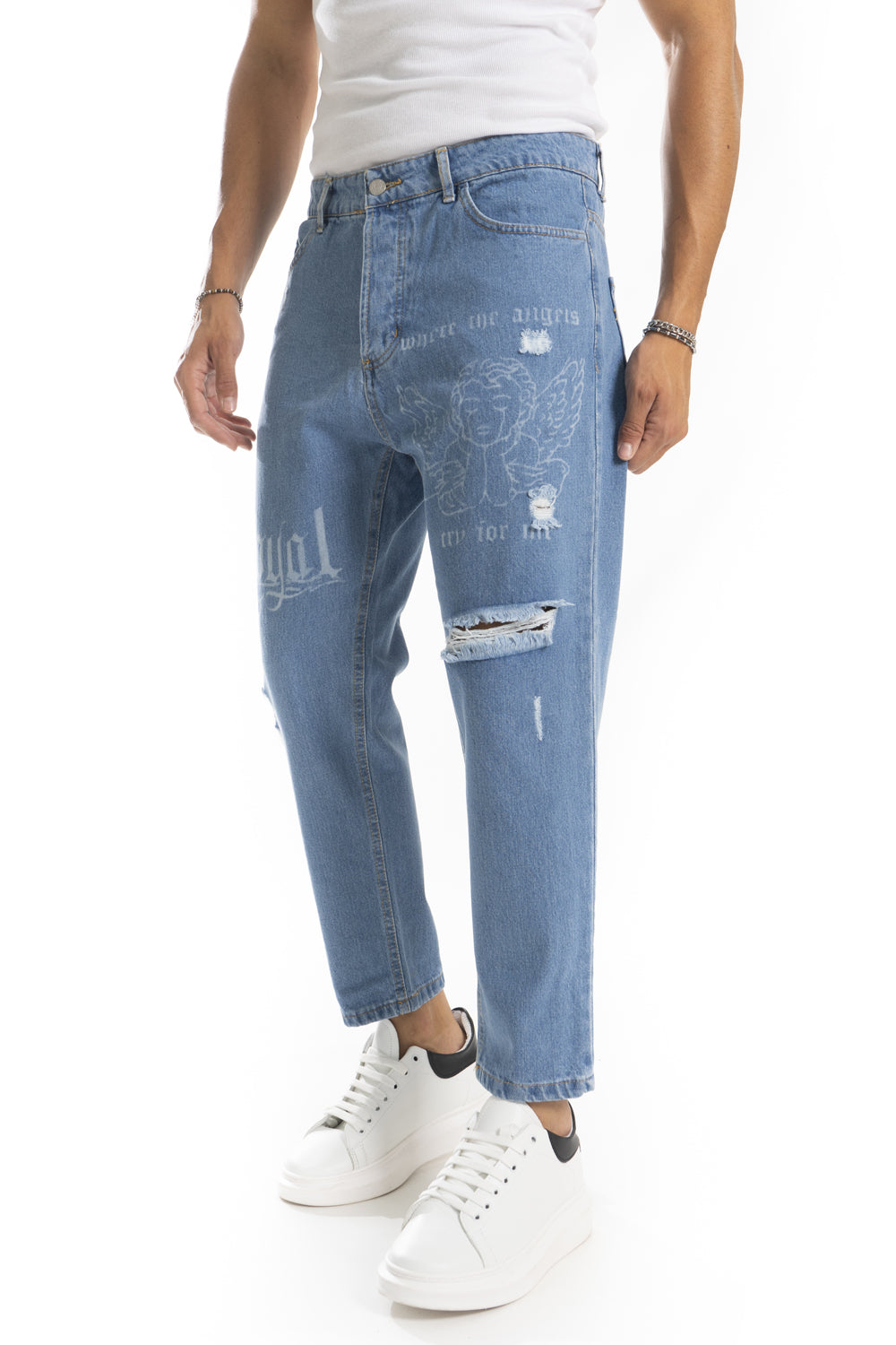 Jeans 5 tasche Con stampa Laser Art. Js466