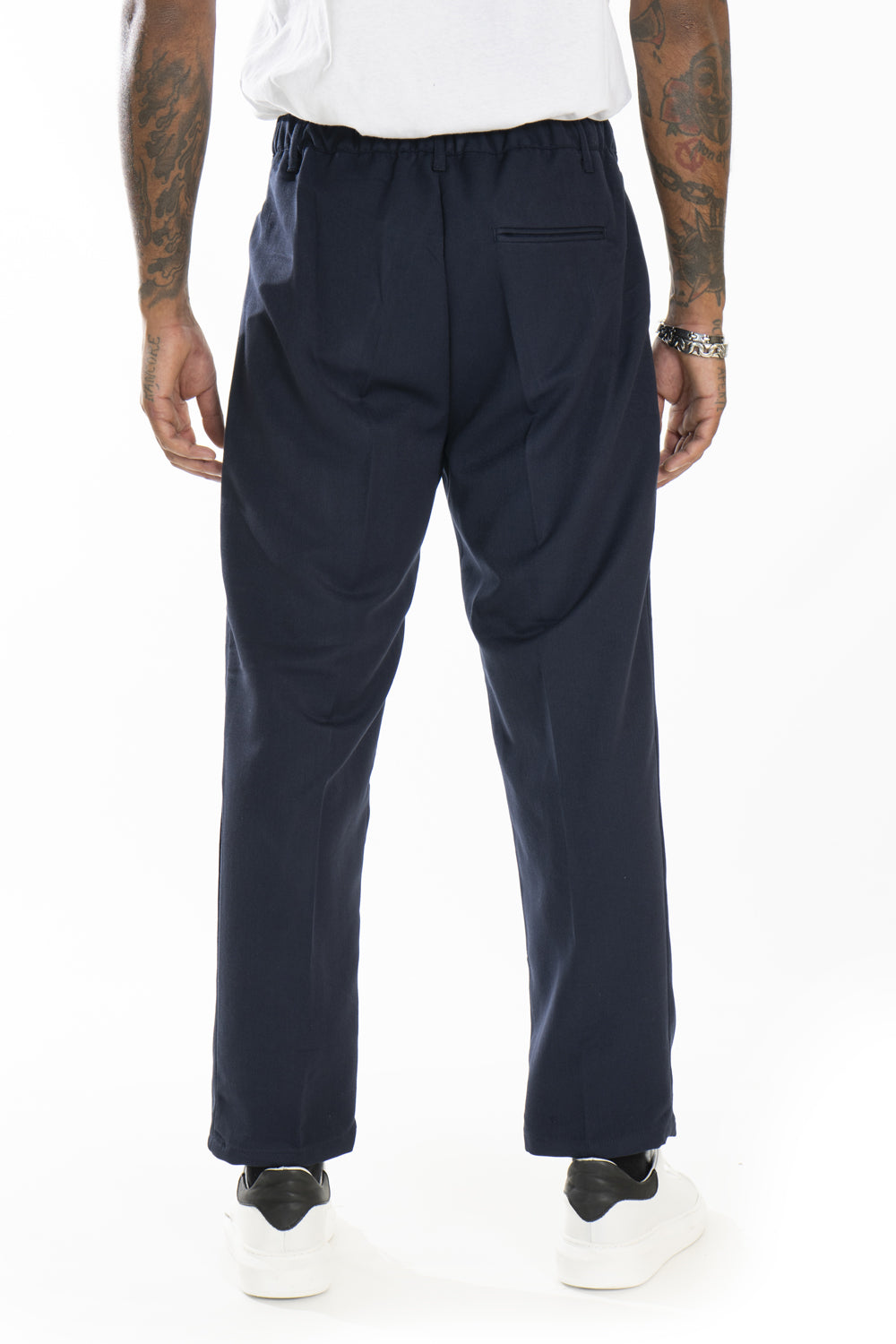 Pantalone Uomo Con bottone elastico Loose Fit Art. Pt173