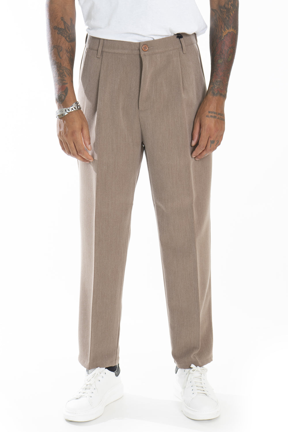 Pantalone Uomo Con bottone elastico Loose Fit Art. Pt173