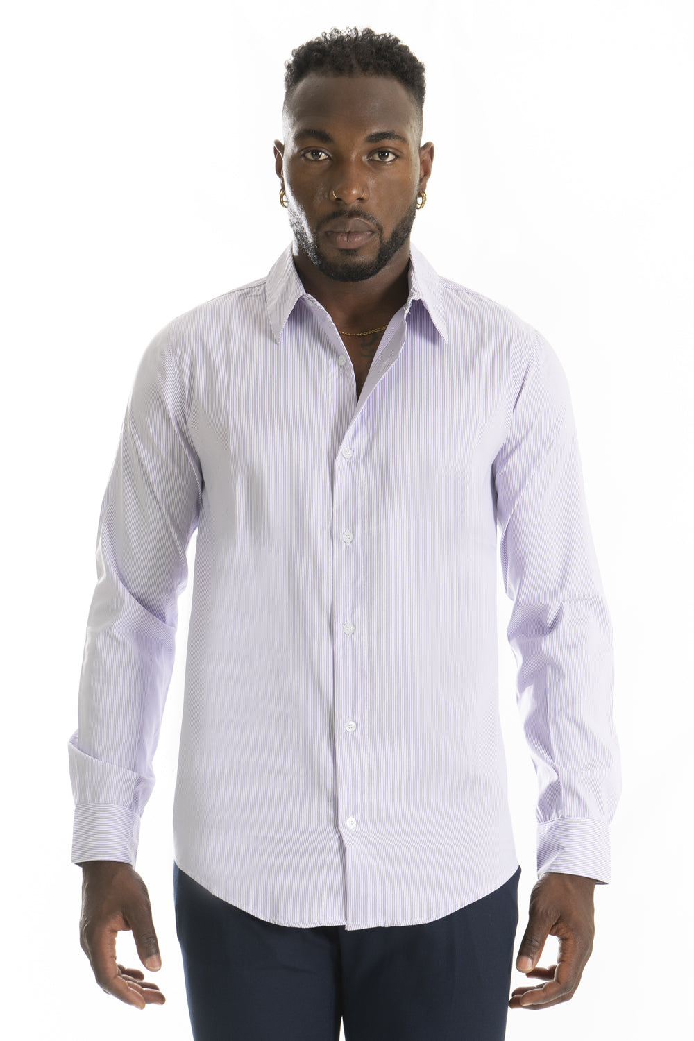 Camicia Uomo Con Fantasia A righe Sottili Art. CM214