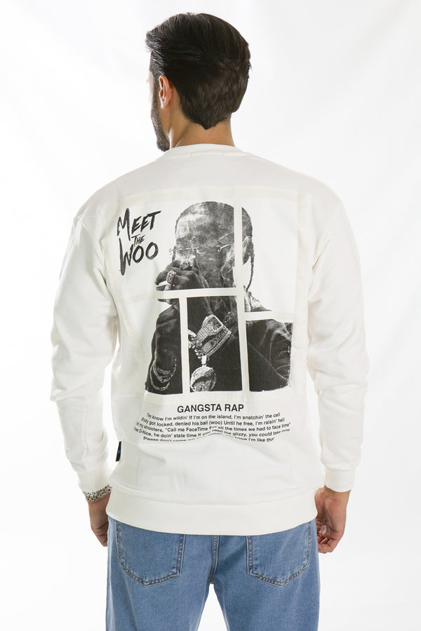Felpa Uomo Girocollo Con Stampa Rap Art. Fe174