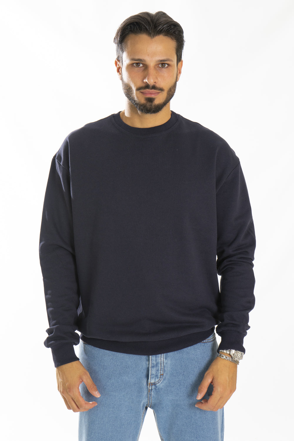 Felpa Uomo Basic Girocollo Art. Fe125