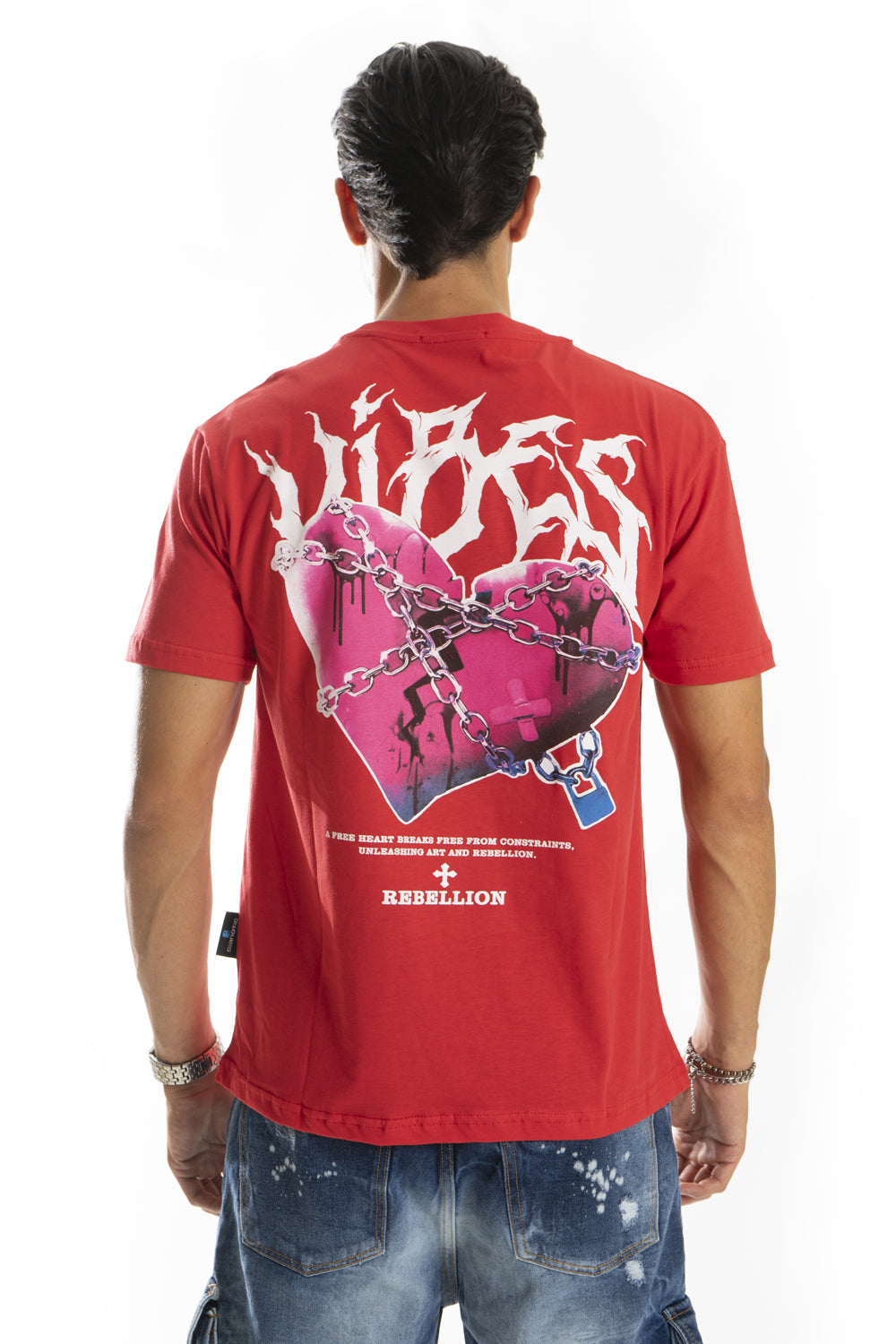 T-Shirt Uomo Girocollo con stampa '' Heart '' Art. Ts240