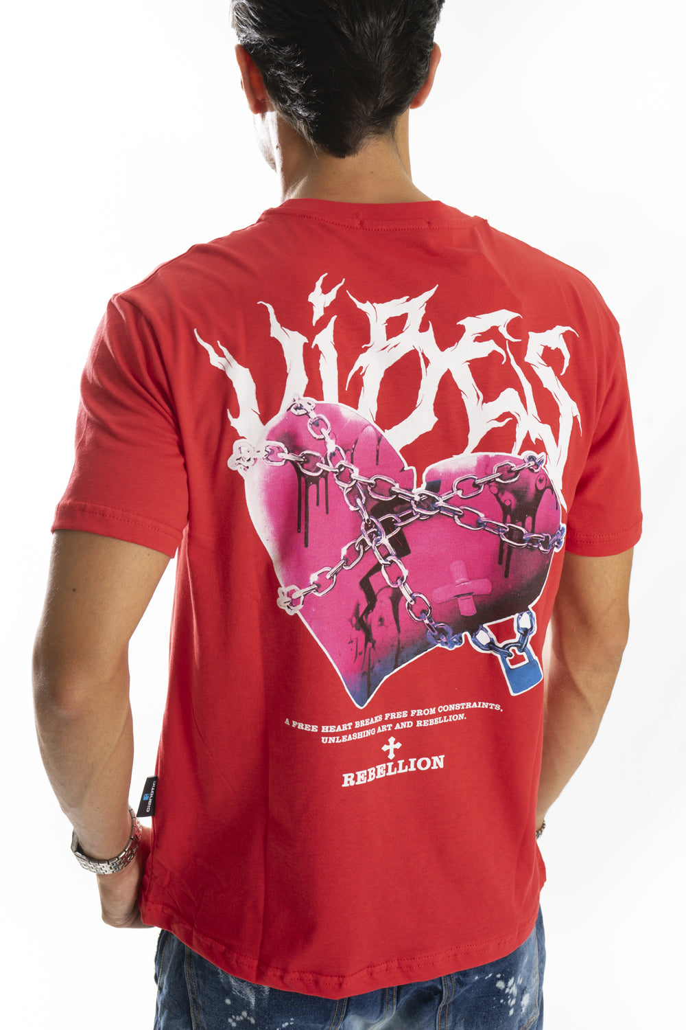 T-Shirt Uomo Girocollo con stampa '' Heart '' Art. Ts240