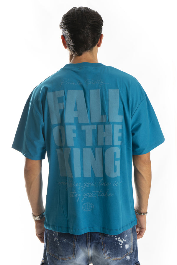 T-shirt court pour homme, col mi-haut, côtelé, imprimé 3D en relief dans le dos art. Ts243