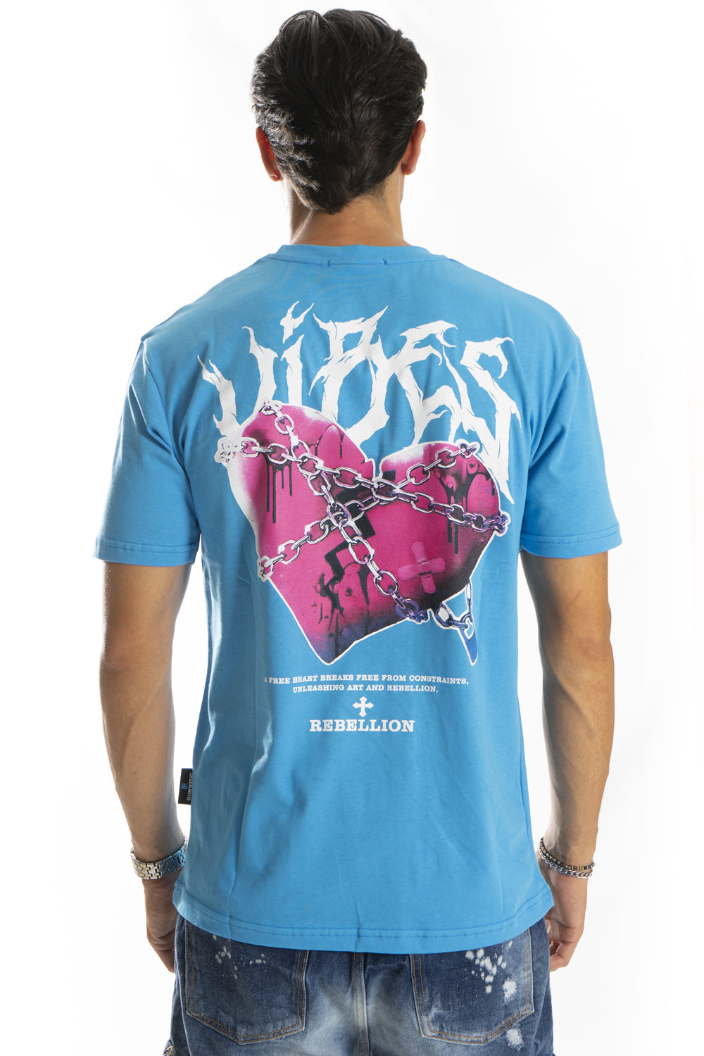 T-Shirt Uomo Girocollo con stampa '' Heart '' Art. Ts240