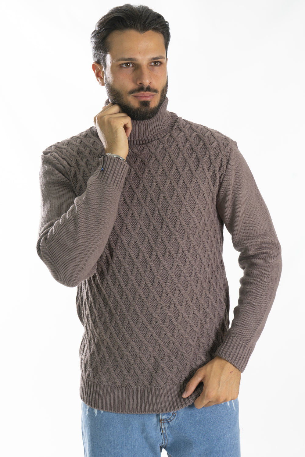 Maglione Uomo Dolcevita Collo alto Art. Mg99