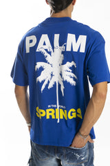 T-shirt Uomo Mezzo Collo Cropped Con stampa ''Palma'' Art. Ts242