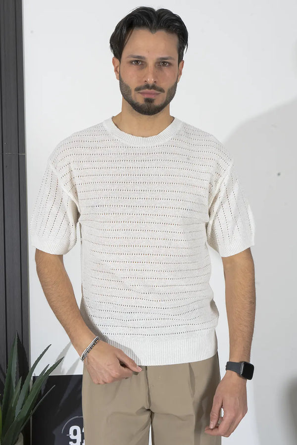 T-shirt Uomo Traforata Girocollo Art. Ts258