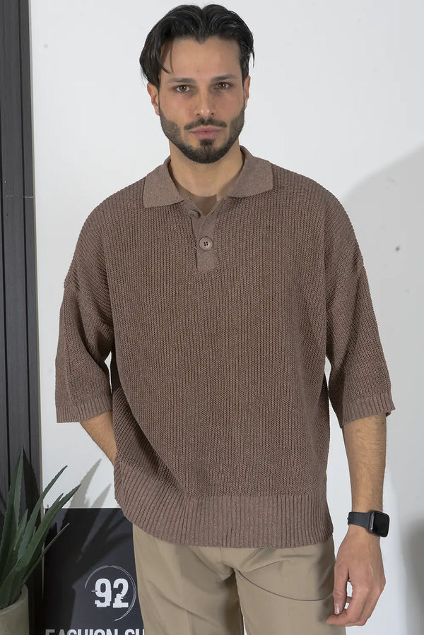 Polo in Filo Premium con Manica a Tre Quarti  Art. Ts259