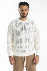 Maglione Uomo Traforato Girocollo Lana Art. Mg122