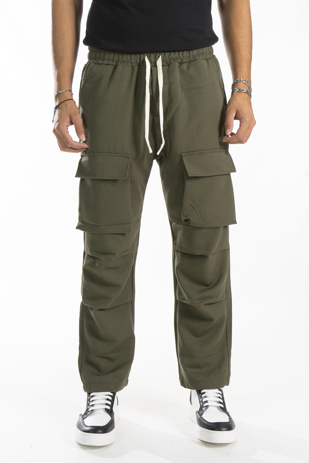 Pantalone Uomo Cargo Con Tasche Anteriori Art. Pt177