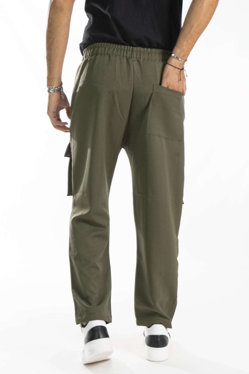 Pantalone Uomo Cargo Con Tasche Anteriori Art. Pt177