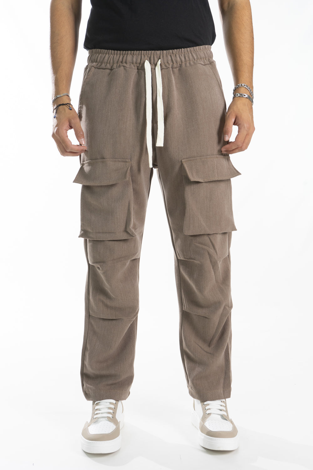 Pantalone Uomo Cargo Con Tasche Anteriori Art. Pt177