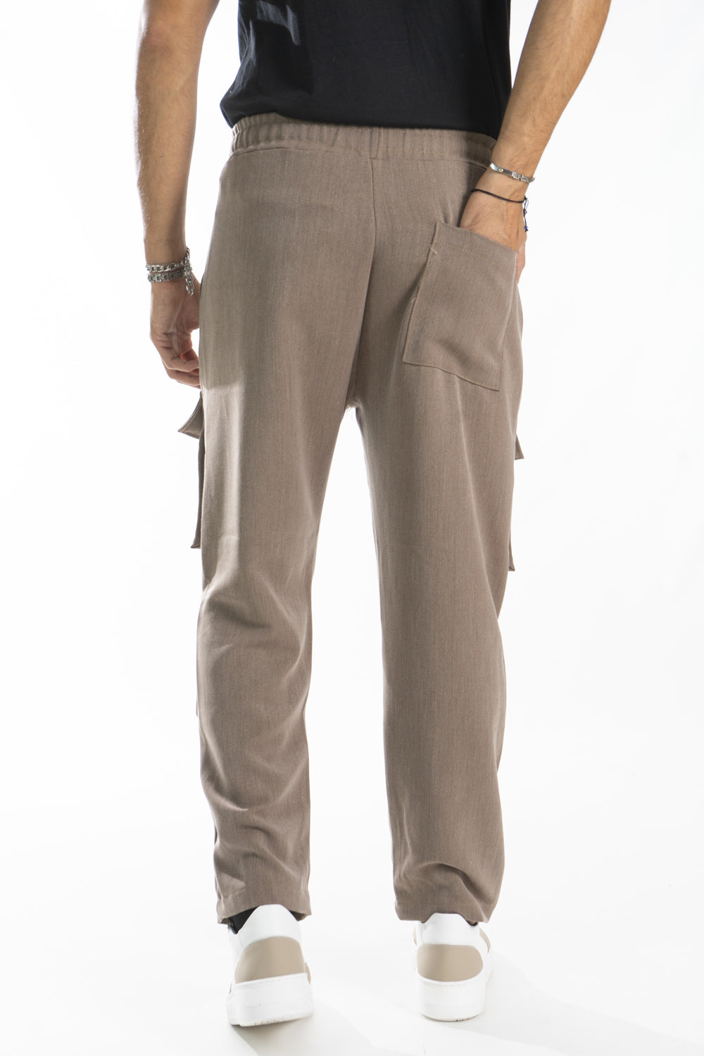 Pantalone Uomo Cargo Con Tasche Anteriori Art. Pt177