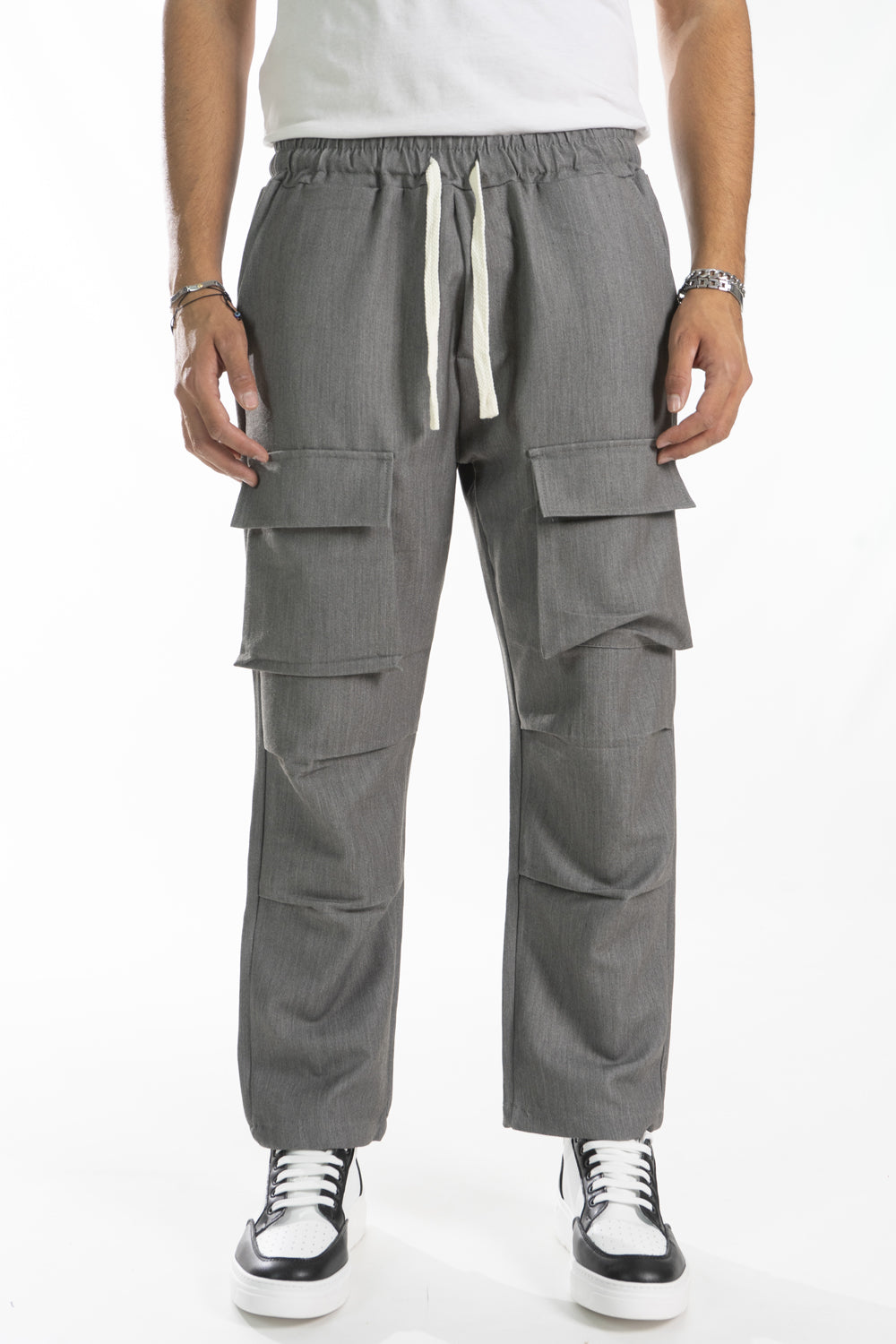 Pantalone Uomo Cargo Con Tasche Anteriori Art. Pt177