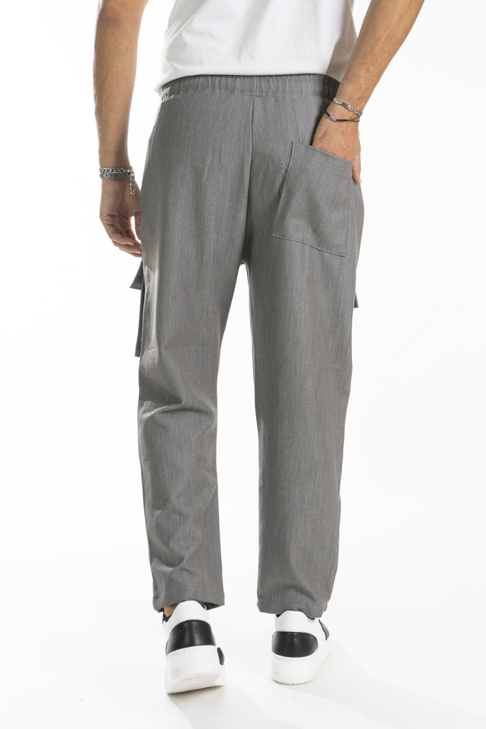 Pantalone Uomo Cargo Con Tasche Anteriori Art. Pt177