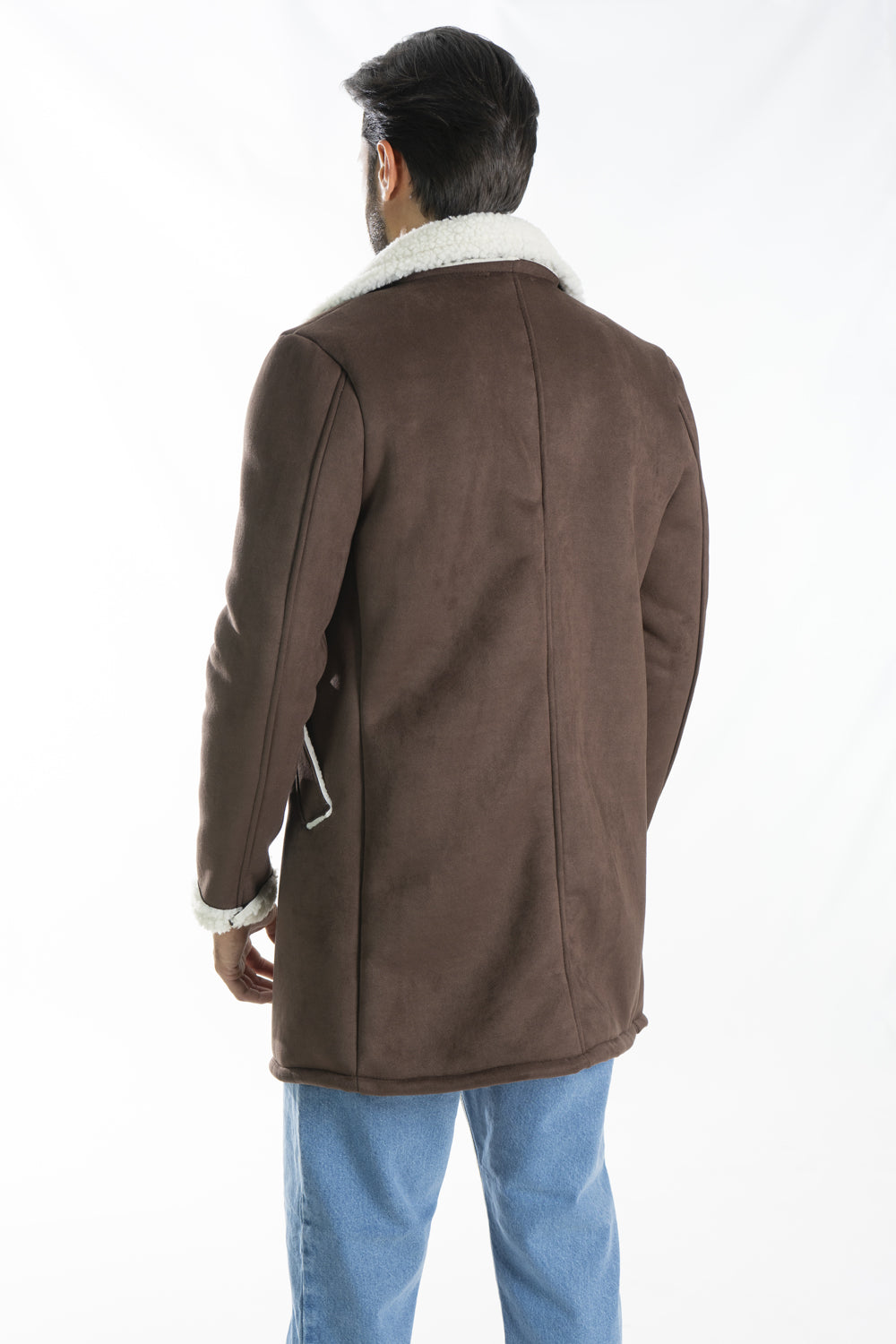 Cappotto Uomo Montone Doppio Bottone Interno in Pile Art. Cp29