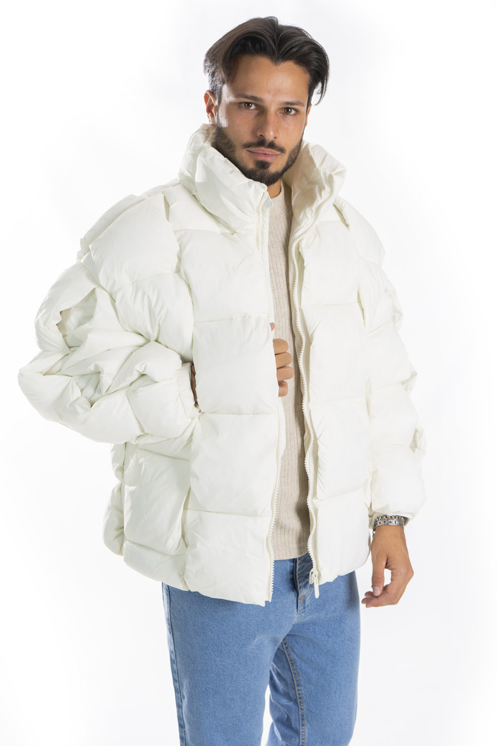 Giubbotto Uomo Bomber Fantasia Intrecciata Art. Gb151