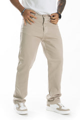 Jeans Uomo Tinta Unita Baggy Caviglia larga Art. JS330