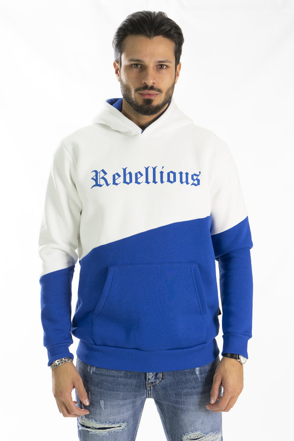 Felpa Uomo Bicolore Interno Felpato ''Rebellious'' Art. FE177
