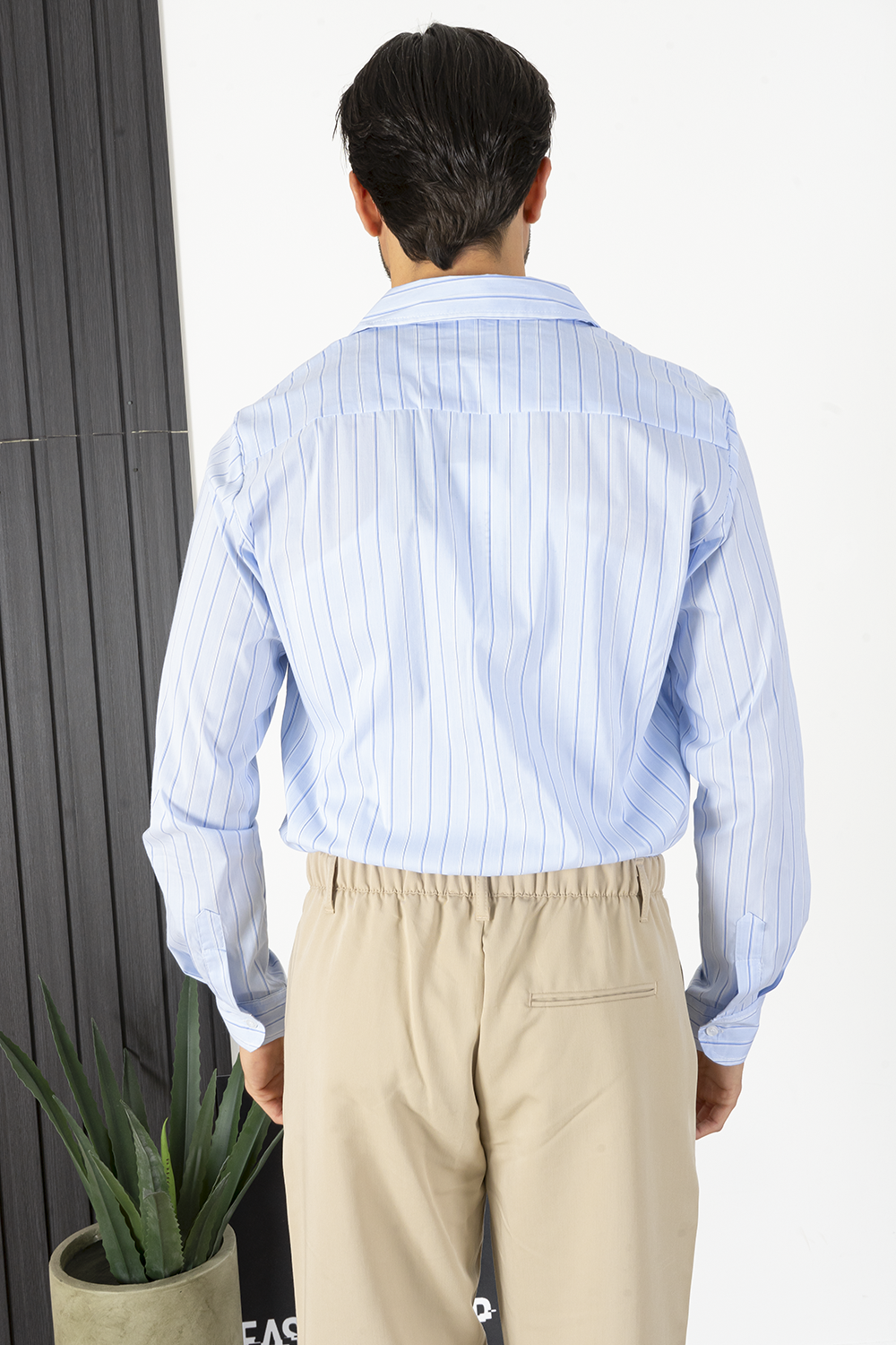 Men's Shirt Wide Stripes Pattern Art. Cm213