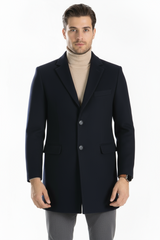 Cappotto Uomo Scollo V Monopetto con Taschino Art. Cp34