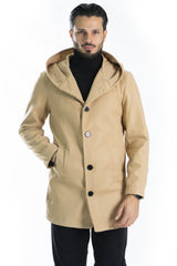 Cappotto Uomo Con Cappuccio Monopetto Art. Cp31