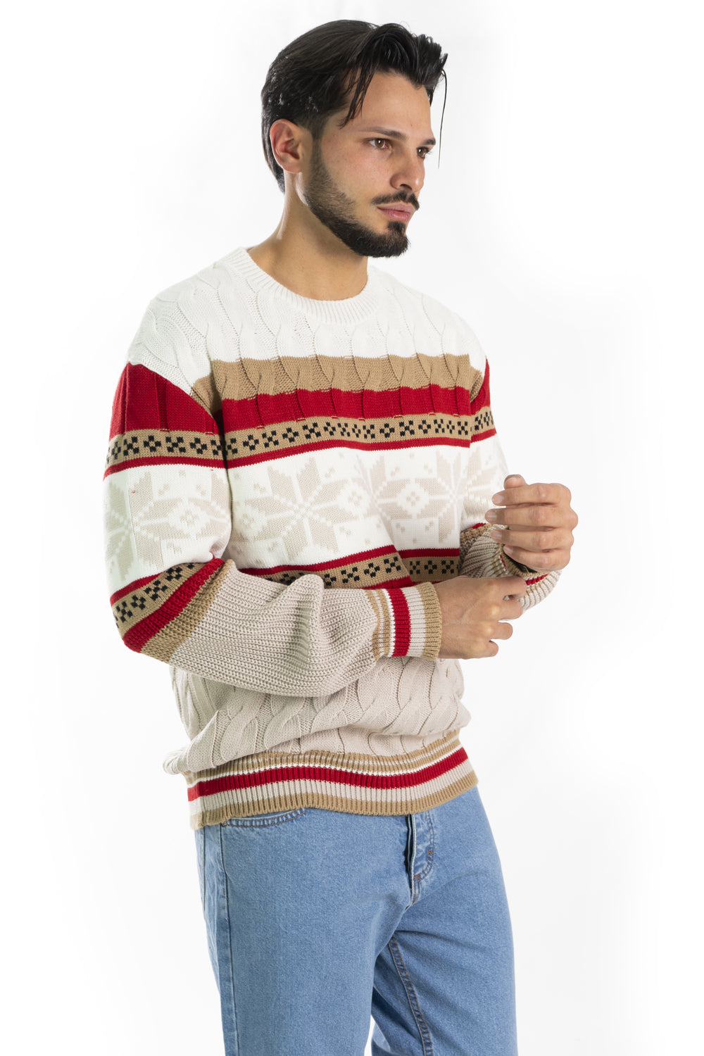 Maglione Uomo Fiocchi Di Neve ''Christmas Time'' Art. MG130