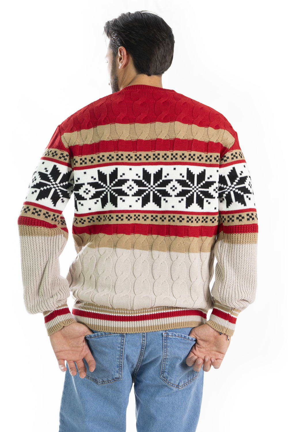 Maglione Uomo Fiocchi Di Neve ''Christmas Time'' Art. MG130