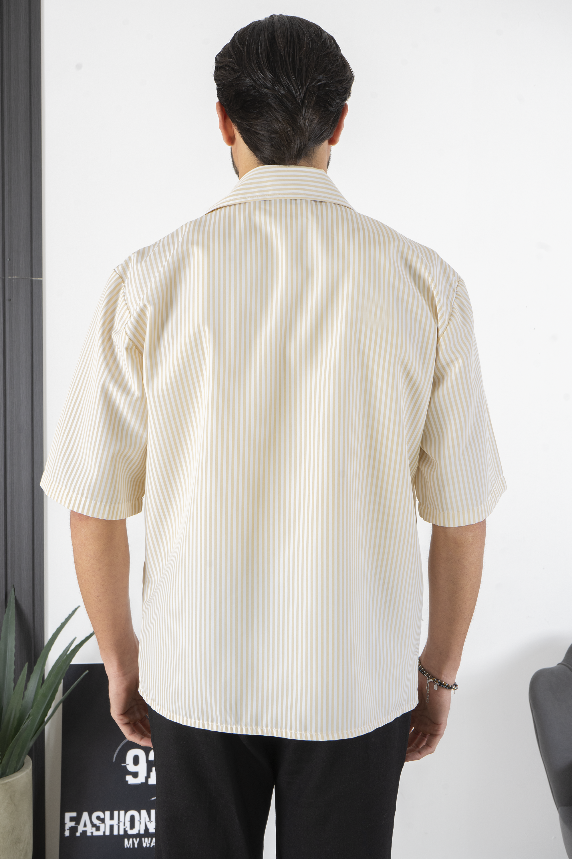 Guru-Shop, Camicia da Pescatore Nepalese, Camicia a Righe Goa Hippie Manica Corta, Lino, Cotone, Dimensione Indumenti:L, Camicie Guru-Shop, Camicia da Pescatore Nepalese, Camicia a Righe Goa Hippie Manica Corta, Lino, Cotone, Dimensione Indumenti:L, Camicie