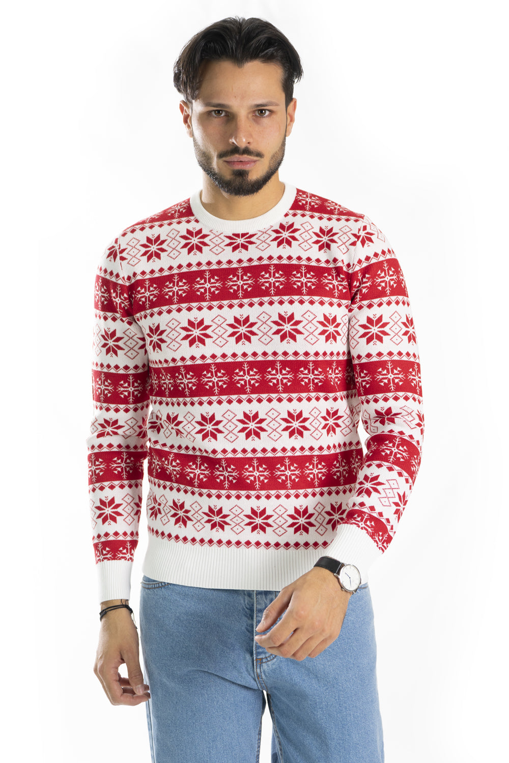 Maglioncino Uomo ''Christmas Time'' Girocollo Art. Mg128