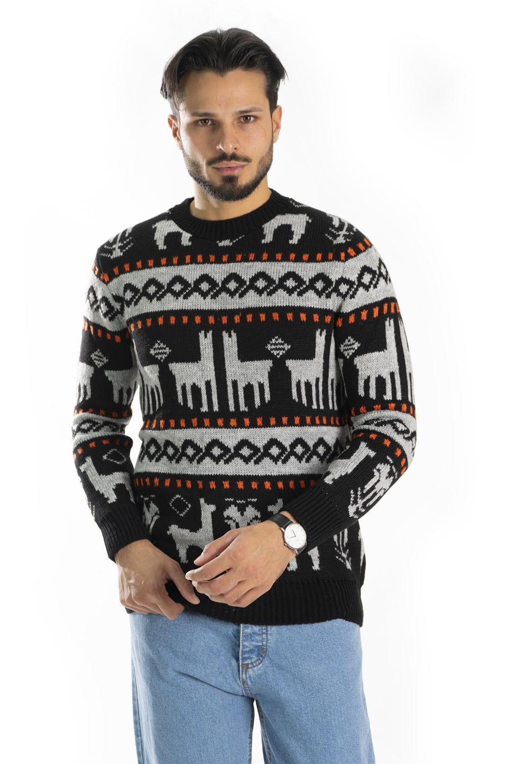 Maglione Uomo Lana Fantasia Inca Art. Mg95