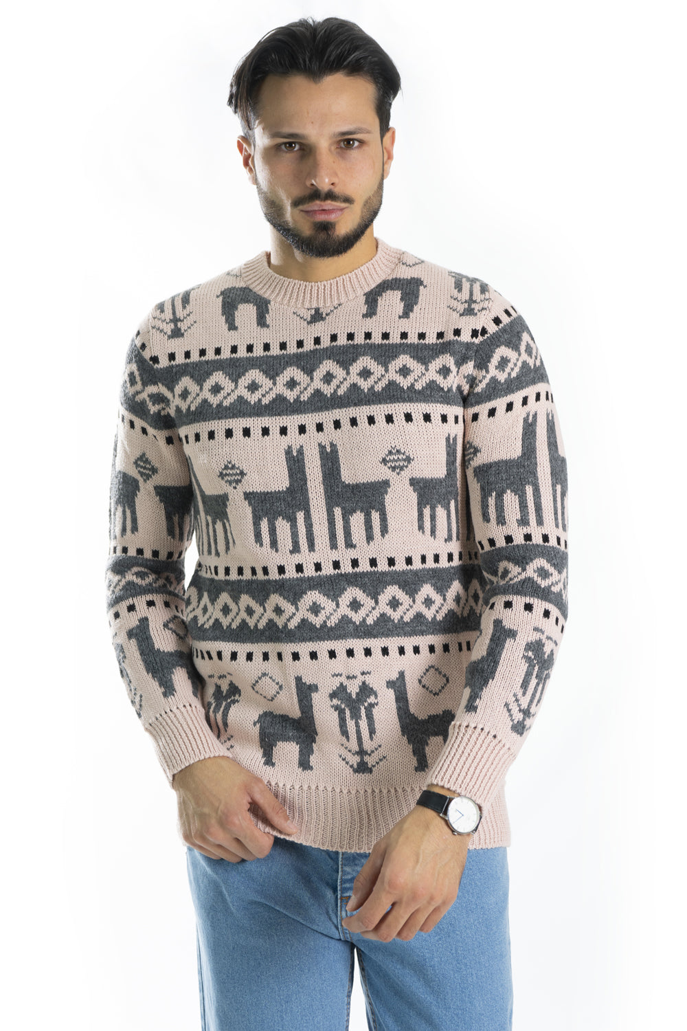 Maglione Uomo Lana Fantasia Inca Art. Mg95