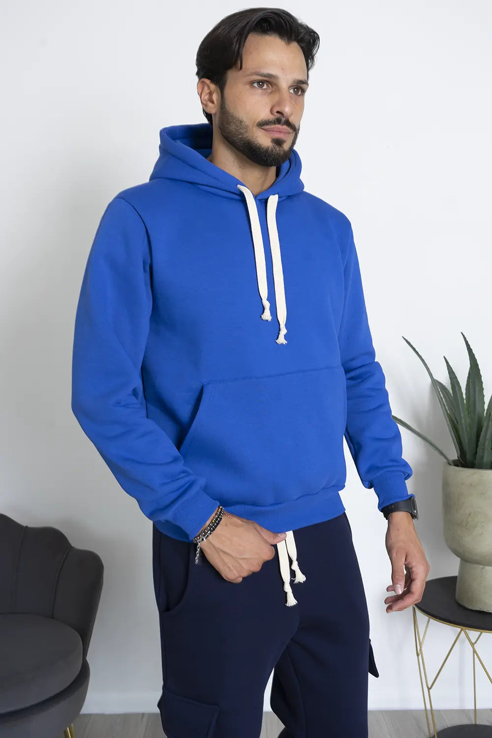 Felpa Hoodie Felpata Con Cappuccio Art. Fe185