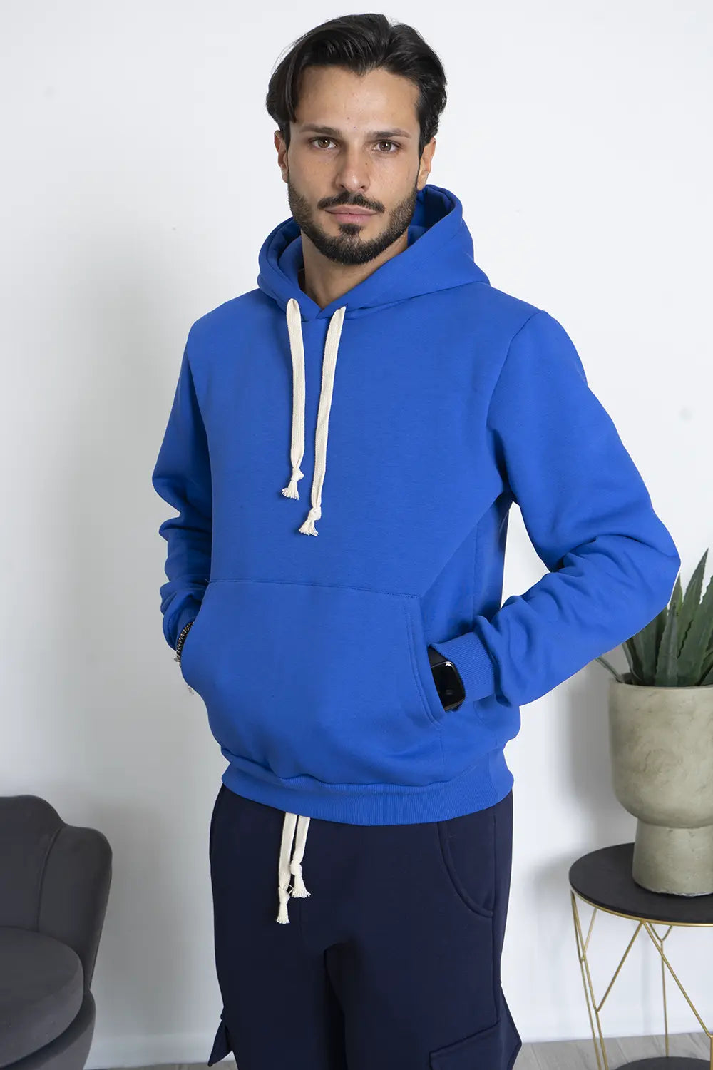 Felpa Hoodie Felpata Con Cappuccio Art. Fe185