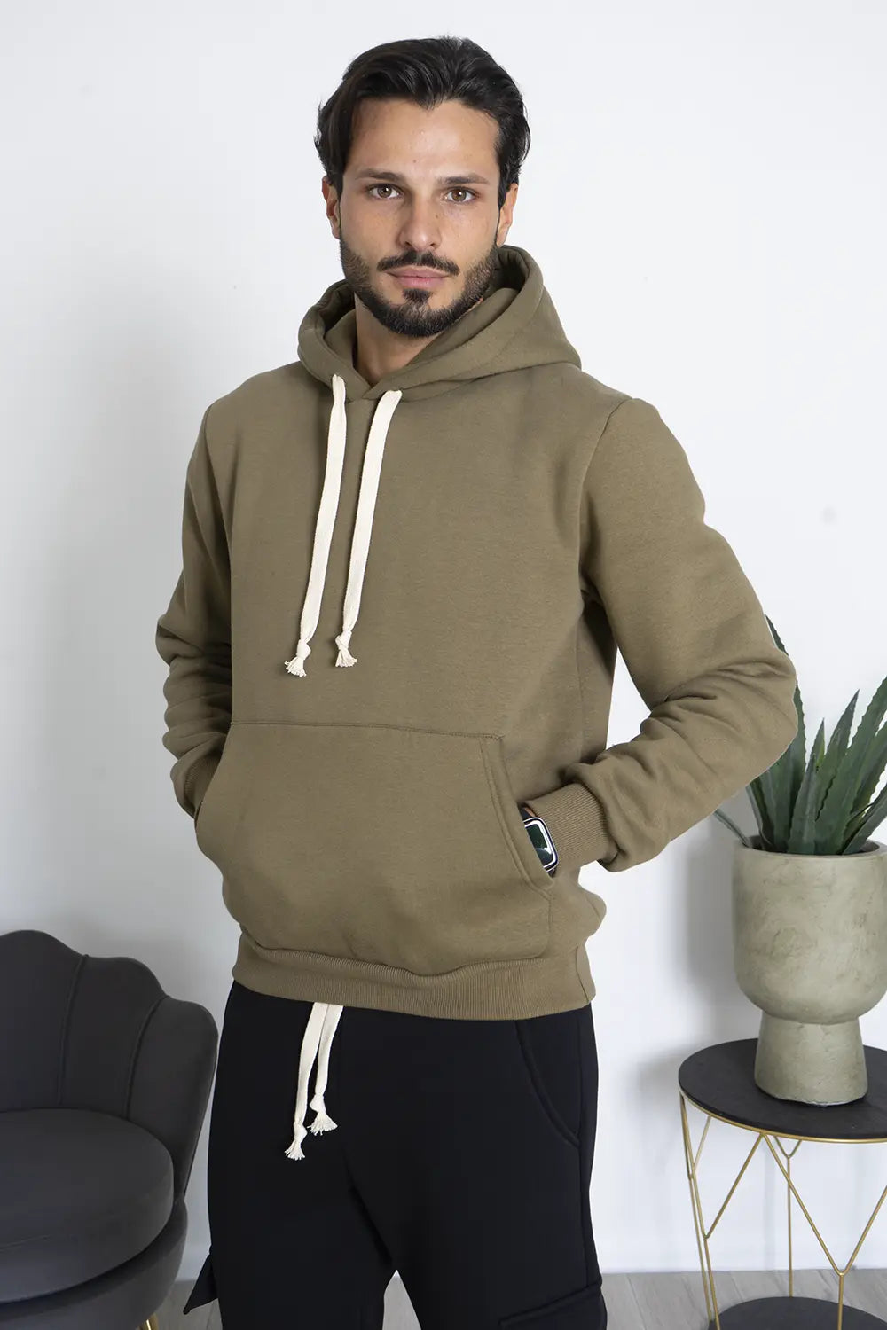 Felpa Hoodie Felpata Con Cappuccio Art. Fe185