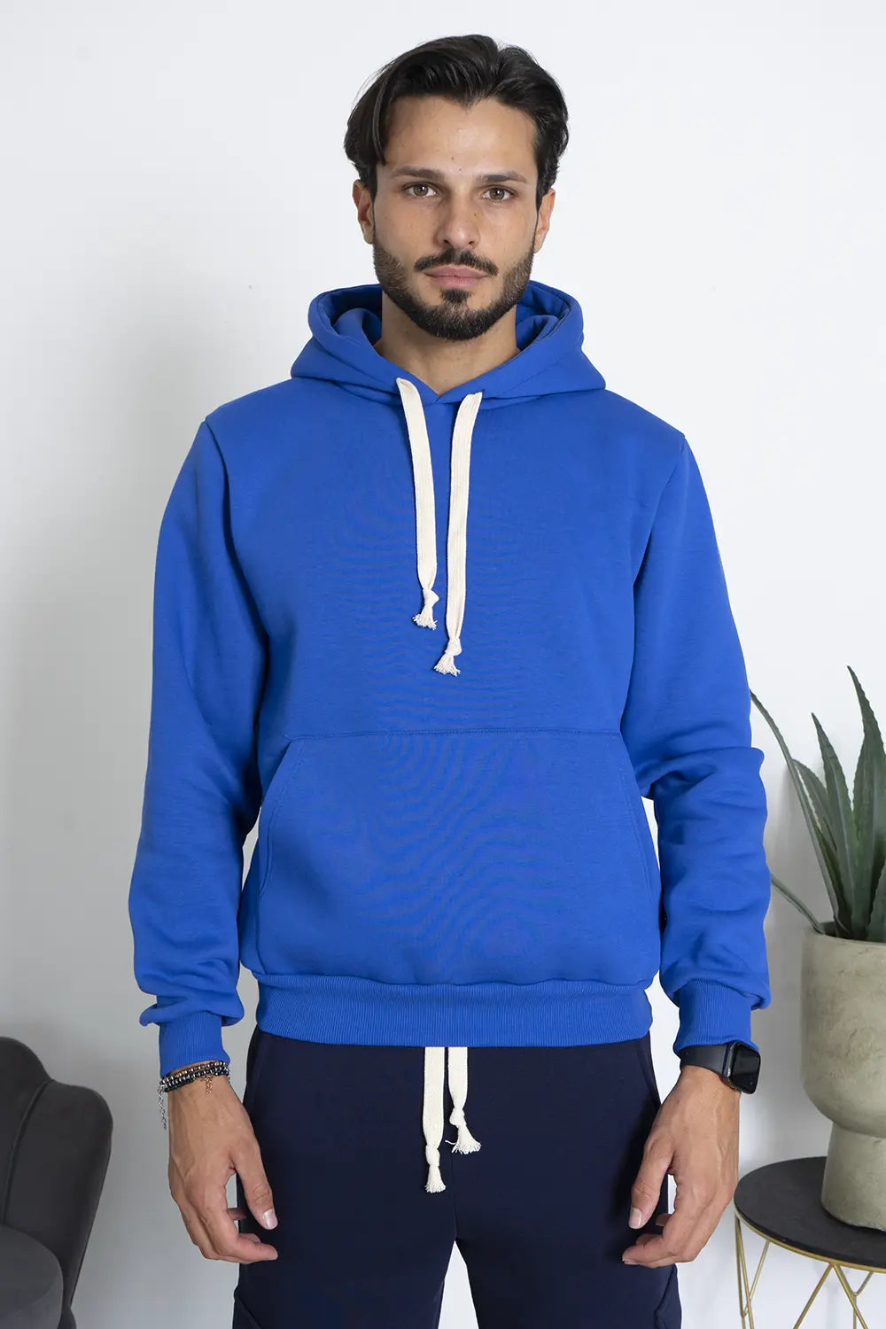 Felpa Hoodie Felpata Con Cappuccio Art. Fe185