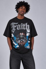 T-Shirt Con Stampa Strass ''Faith'' Art. Ts320