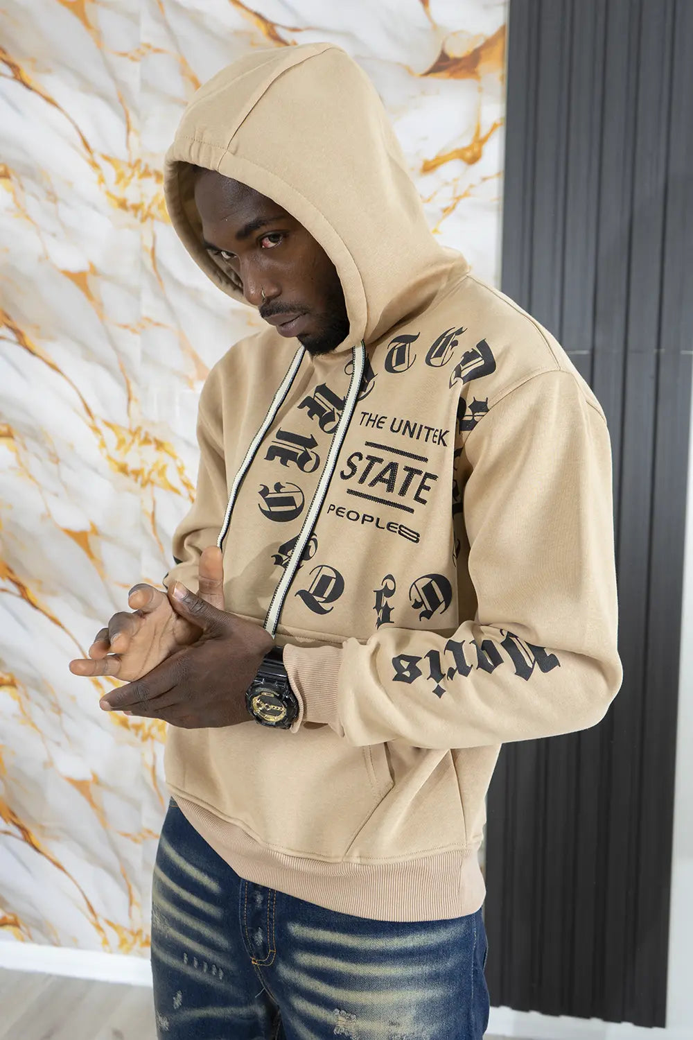 Felpa Con Stampa ''Stato'' Art. Fe190