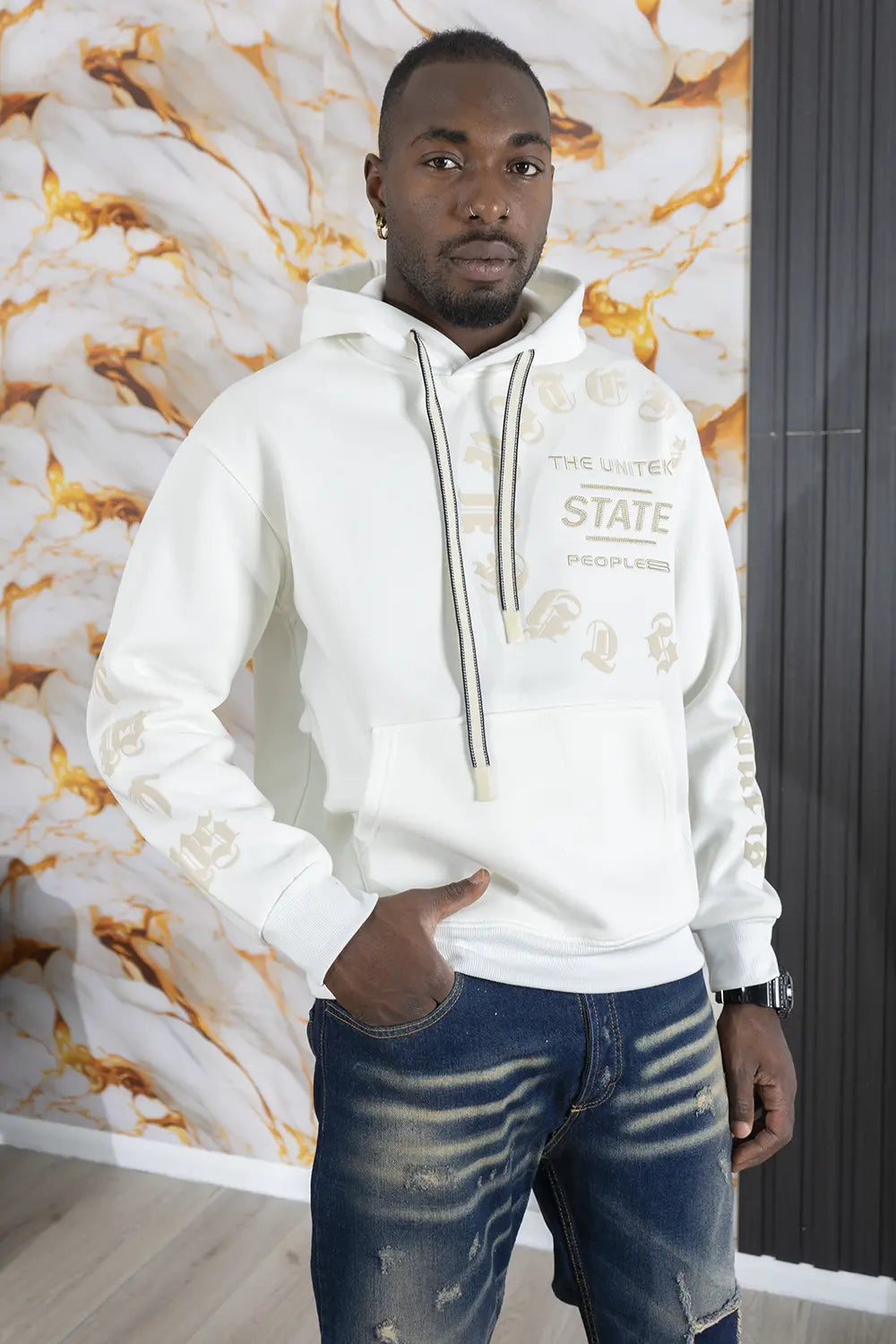 Felpa Con Stampa ''Stato'' Art. Fe190