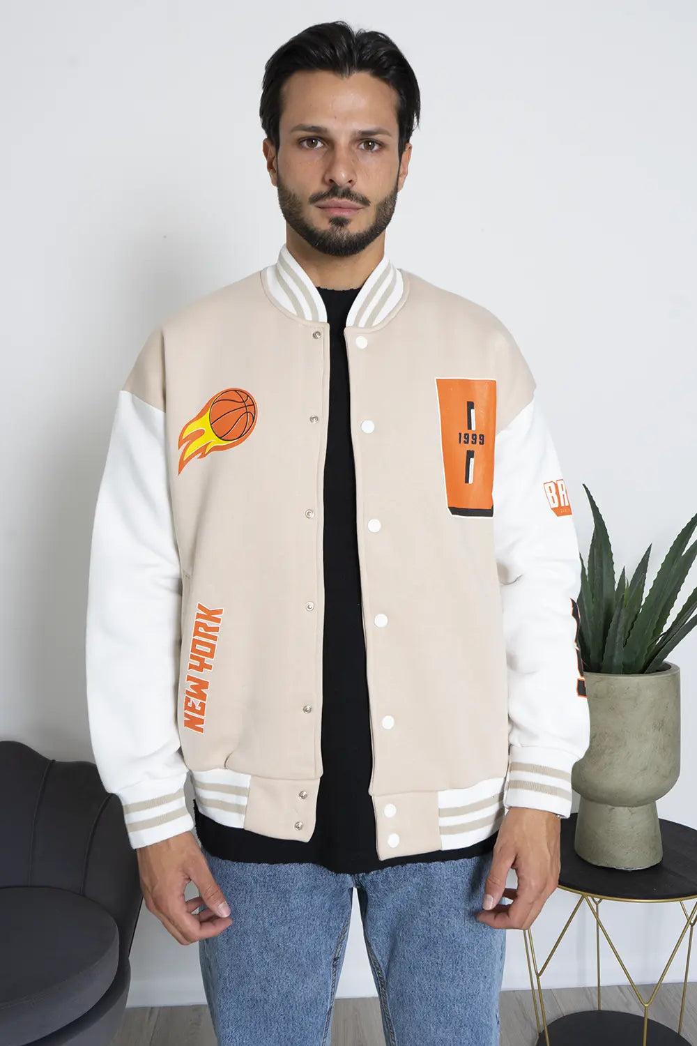 Felpa Uomo Varsity College 'Bronx' Art. Fe144